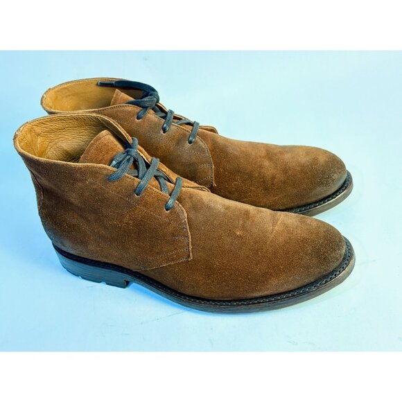Frye Bowery Chukka Men\'s Ankle Boots  9 D Rust Suede Fashion Lace Up main image 9
